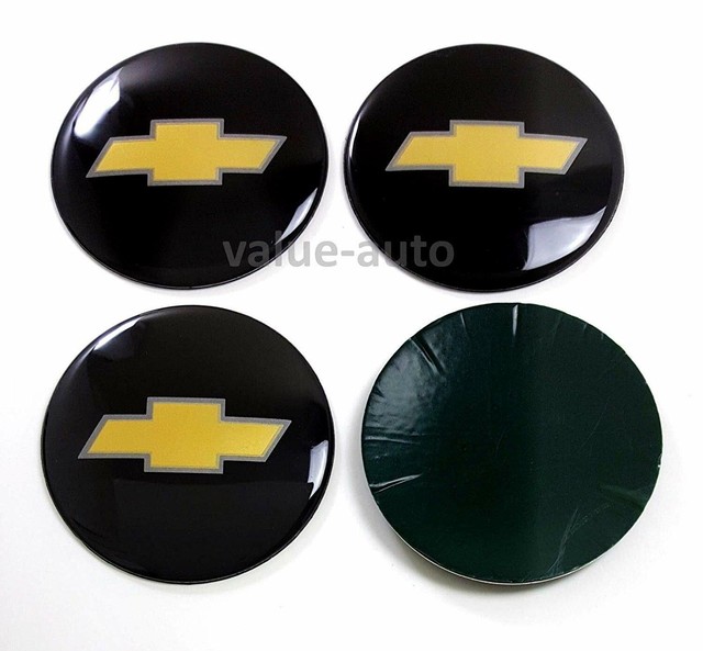 4 NEW Wheel Center Cap Logo Sticker Decal Emblem 3.5" 88mm For Chevy