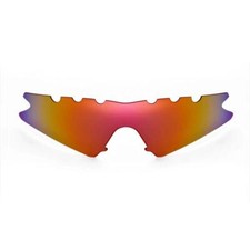 Walleva Fire Red Polarized Vented Replacement Lenses for Oakley M Frame Sweep