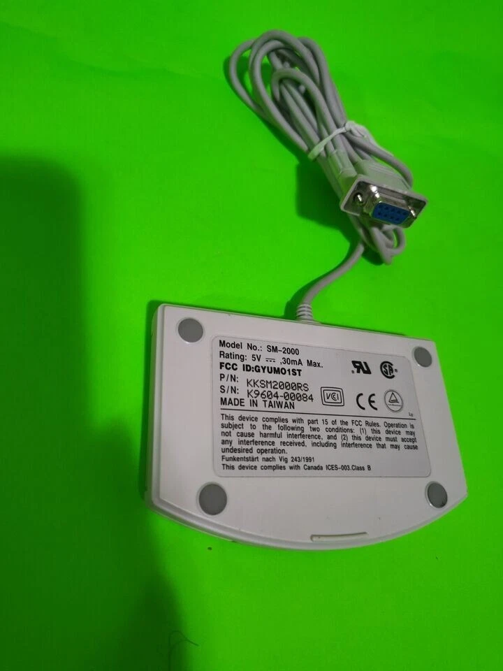 Serial Mouse Touch Pad PC Concepts Sm-2000 486 386 Machinery Db 9 NEW  Vintage - Image 3 of 4