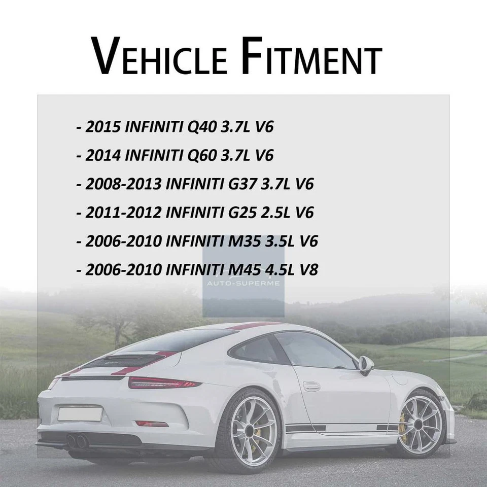 Juego de manguera de freno trasero 2x para 2008 2009 2010 2011 2012 2013 Infiniti G37 3,7 L Foto 2 de 4