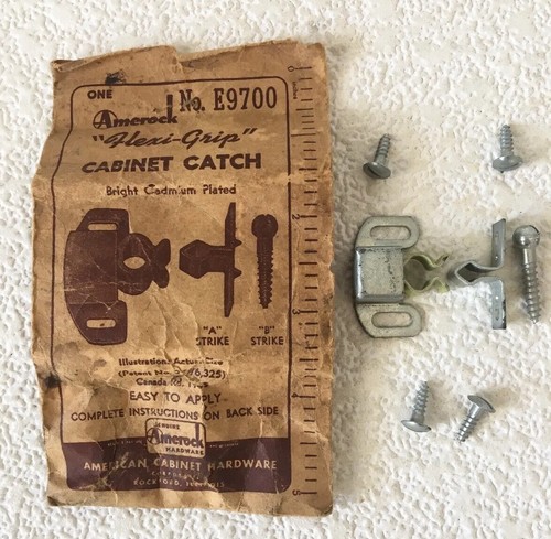 Vintage Amerock Cabinet Latch “Flexi-Grip” NOS Cabinet Hardware Cupboard