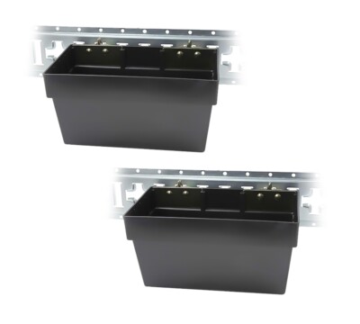 2Pk Heavy Duty E-Track Storage Bin for E-Track System, Enclosed Trailer Basket