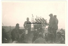Orig. Foto 24.ID mit russische Beute Vierling Flieger-MG auf Lkw in Ukraine 1941