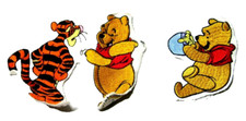 Winnie the Pooh and Tigger Embroidered Patches