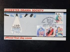 1982 BRITISH THEATRE BRADBURY LFDC17 FDC & LEICESTER DRAMA SOCIETY SHS CV £50