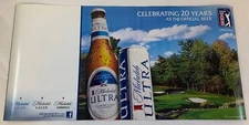 2013 MICHELOB ULTRA Beer poster/cardstock sign~ Official Beer of PGA Tour, 16x32