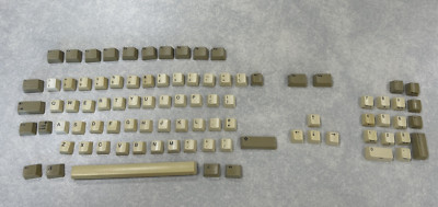 Commodore Amiga Mitsumi Tastatur Tasten - Tastenkappen mit Stößel + Feder
