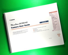 Owners Manual for Canon SX740 HS Power Shot Camera 130 Pgs W/Clear Covers 