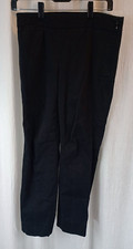 Talbots Petites Black Chino Pants Size 6P Classic Side Zip 25.5" Inseam Mid Rise