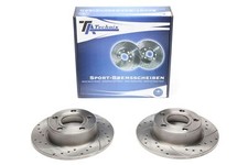 TA-TECHNIX SPORT-BREMSSCHEIBEN SET HINTERACHSE PASSEND FÜR AUDI A6
