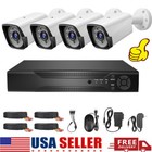 5Mp 4Ch Dvr 1080P Security Camera System Outdoor Home Cctv Kit Night Vision Ip66