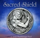 2021 1OZ Sacred Shield Proof Silver Shield "IN-HAND" .999 Pure Mini-Mintage AG
