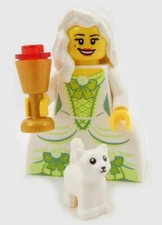 NEW LEGO ARISTOCRAT LADY w/Kitten queen princess rococo castle medieval cat