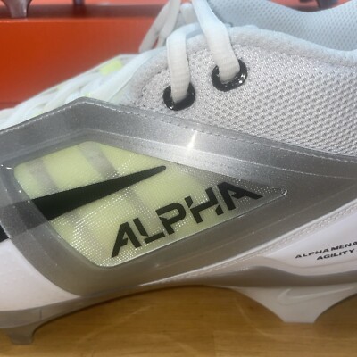 Nike Alpha Menace 4 Pro Mens Sz 9.5 Football Cleats White  display picture 2