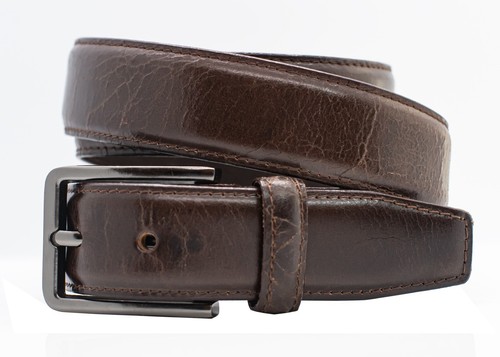 Herren Leder eleganter Gürtel, 1,25" breit, hochwertiges Büffelleder, hergestellt in den USA - Bild 10 von 12