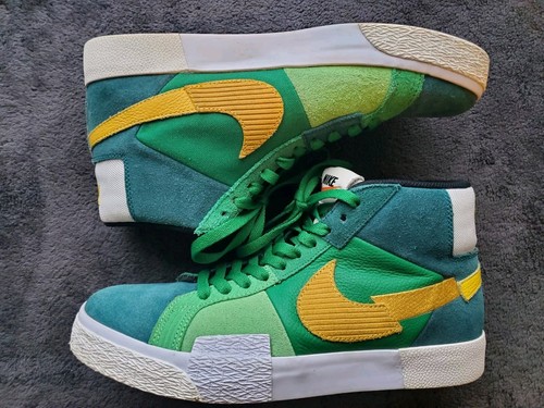 Nike SB Zoom Blazer Mid Premium Mosaic Aloe Green DA8854 300 Mens Size 8.5 - Picture 2 of 9