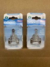 Dr Browns Level 4 9m Silicone Bottle Nipples 2 Pack