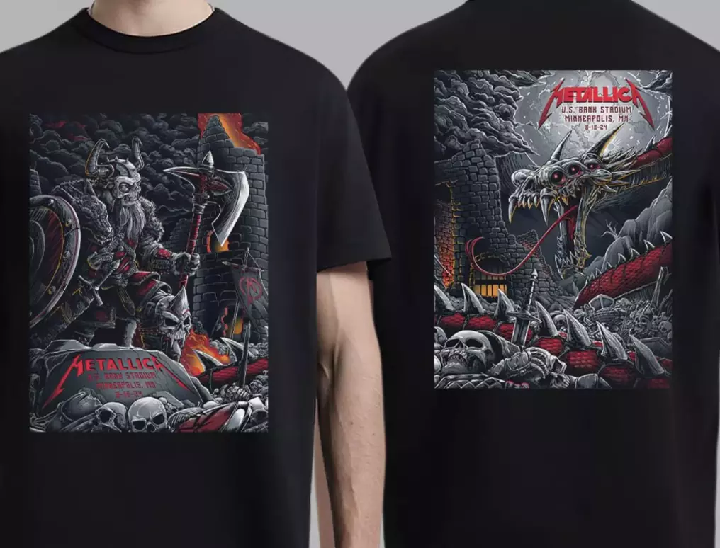 Metallica M72 Minneapolis Mn At Us Bank Stadium On August 16 And 18 T-shirt