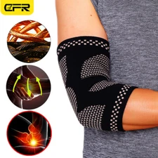 Copper Elbow Support Compression Arm Sleeve Brace Wrap Arthritis Tendonitis Pain