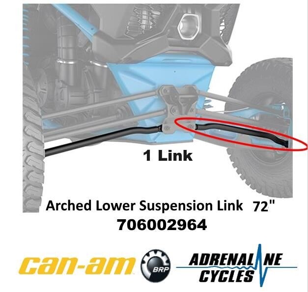 X3 XMR XRC 72in bottom high clearance radius rod lower link