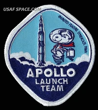 SNOOPY - APOLLO LAUNCH TEAM - NASA - 4.25" - SPACE PATCH - MINT - CONDITION
