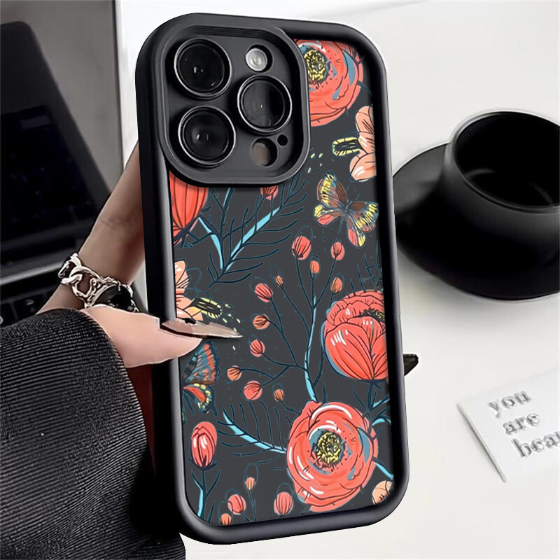For iPhone 15 Pro Max 14 Plus 13 12 11 XS XR 8 7 Silicone Shockproof Case Cover
