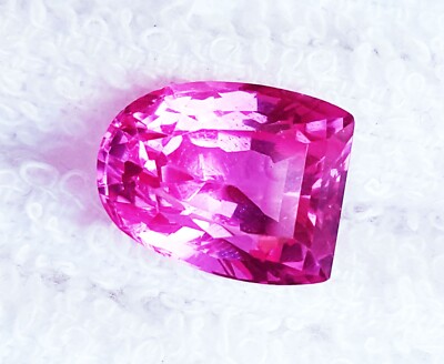Kostüm Schliff Rosa Saphir 9.55 Karat Zertifiziert Lose Edelstein Mit Zugabe