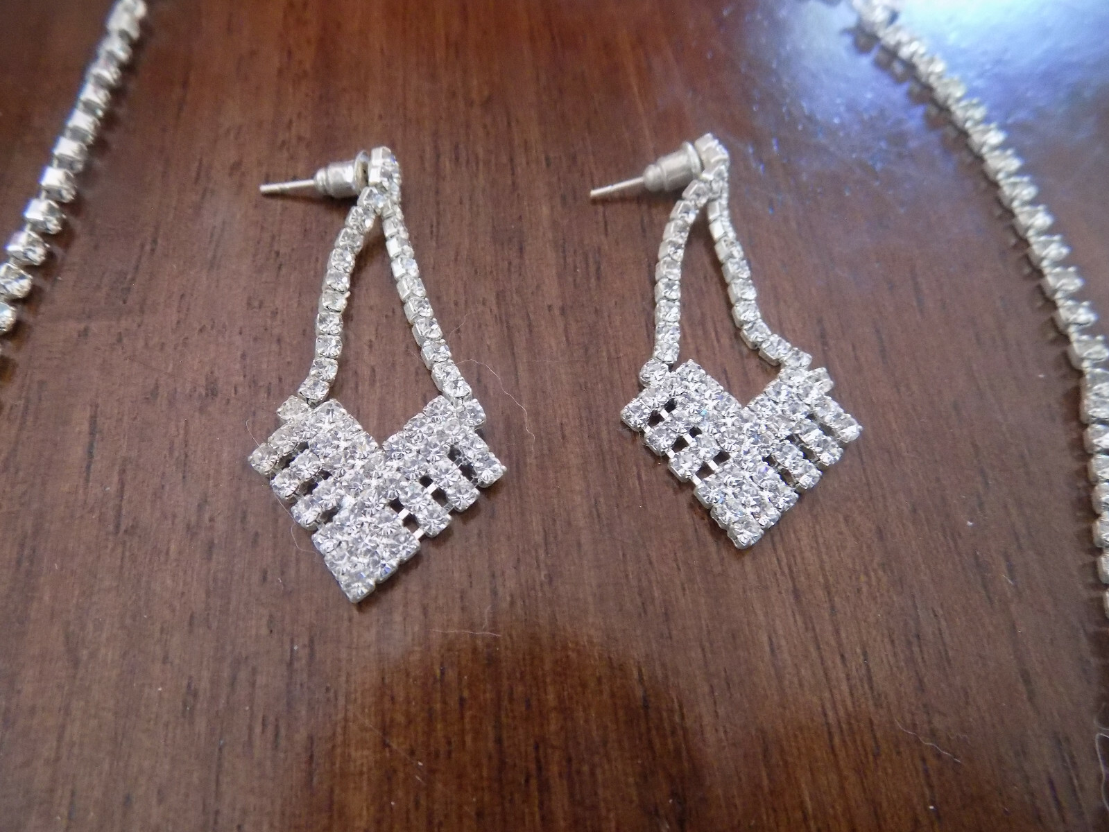 Statement Necklace & Earrings Set beautiful cryst… - image 5