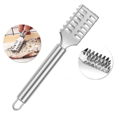 Stainless Steel Fish Scale Scraper Remover Peeler Kitchen Tool