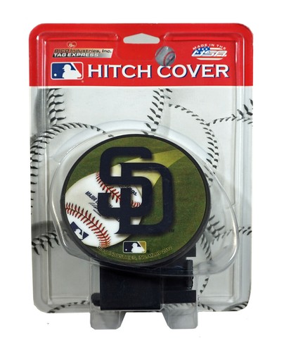 San Diego SD Padres MLB Plastic Trailer Hitch Cover for 2" receiver insert - Picture 2 of 5