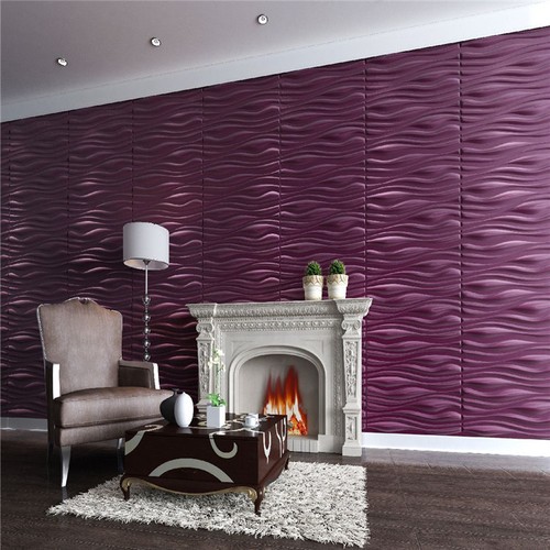 PVC 3D Wall panel Decorative Wall Ceiling Tiles Cladding NOT BAMBOO 50cmx50cm - Picture 41 of 126