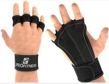 ProFitness Cross Training Gloves Wrist Support Non-Slip Palm Silicone Unisex XL