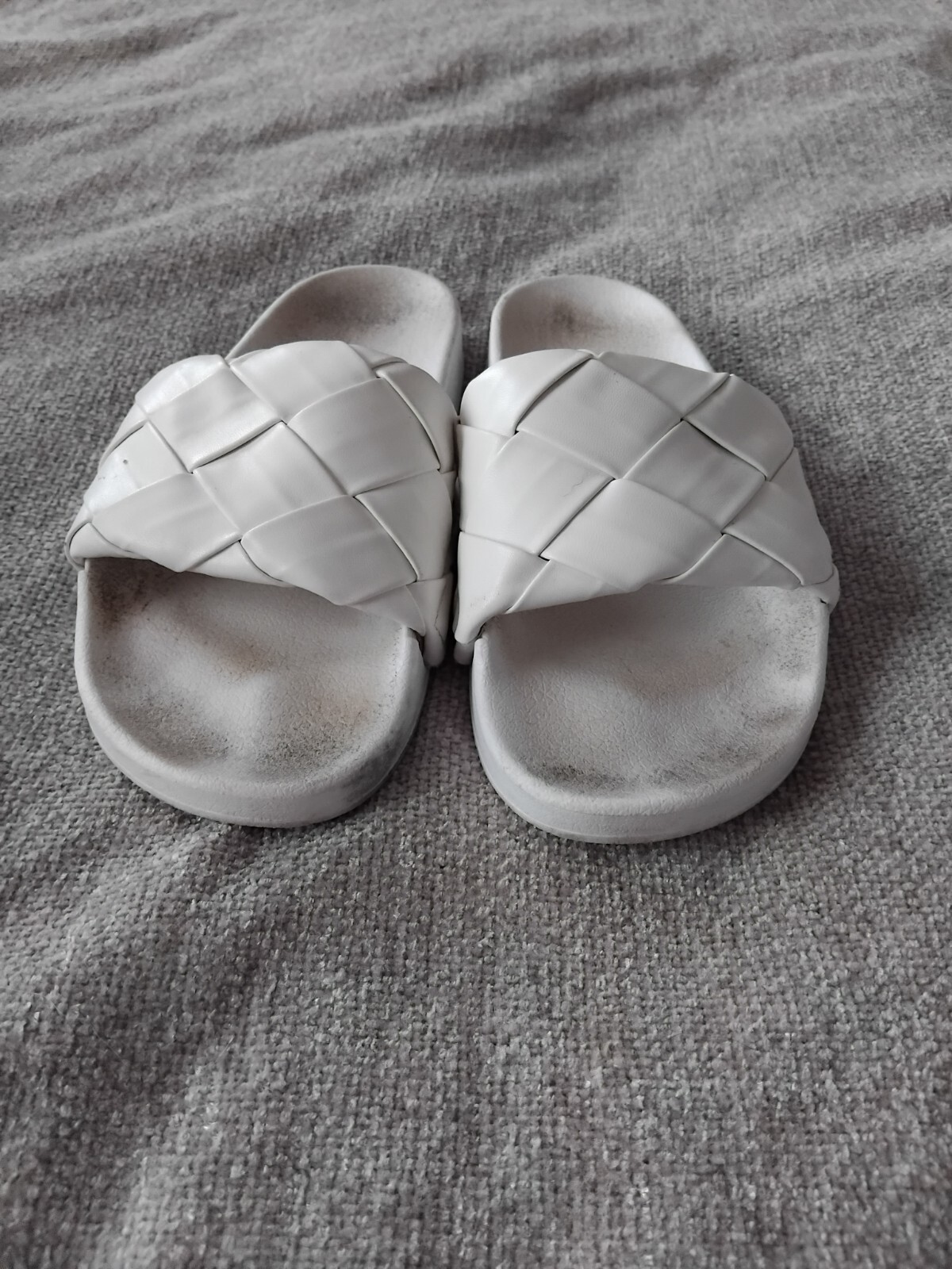 APL Ciabatte in tessuto bianco taglia 4