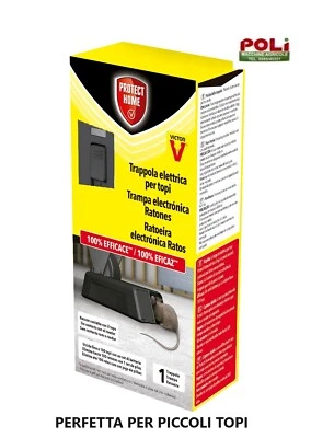SBM PROTECT HOME VICTOR TRAPPOLA ELETTRICA PER TOPI RATTI TIPO PICCOLI VICTOR PROTECT HOME SBM E 4 PILE