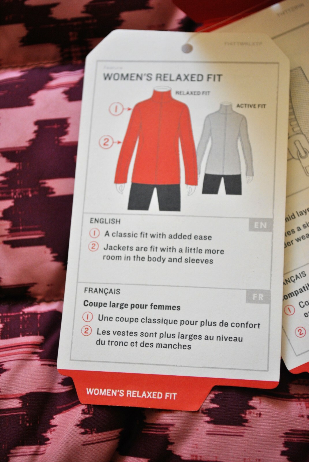 The North Face Women's Nuptse 2 Deep Garnet Red D-Kat Print Down Jacket - Size S image 4