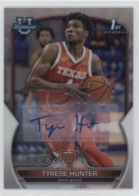2022-23 Bowman U Chrome Prospect Refractor /499 Tyrese Hunter #15 Auto 0jr6