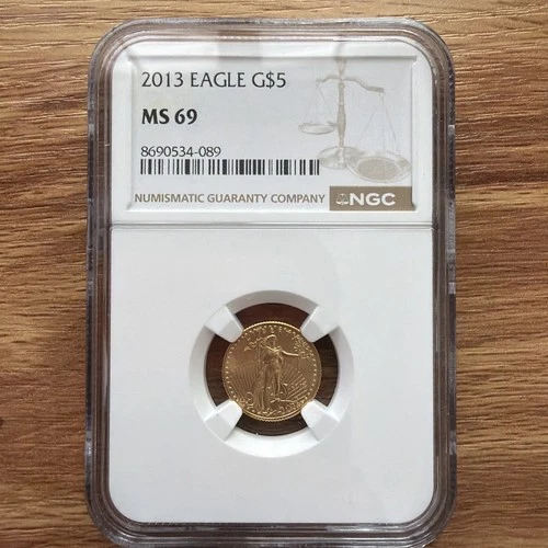 2013 Gold Eagle G$5 Coin 1/10 oz MS69 NGC