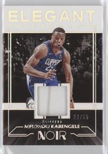2019-20 Panini Noir Elegant Decor Rookie Jerseys 27/65 Mfiondu Kabengele 9ih