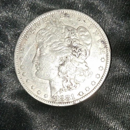 1881 Morgan Silver Dollar $1 Coin Circulated 0.9 Fineness US Silver