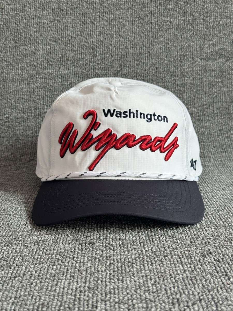 '47 Brand Washington Wizards NBA Snapback Hat White Navy Script Logo C