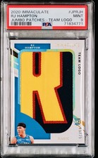 2020-21 Immaculate RJ HAMPTON #116 Rookie RC Team Logo Patch /25 PSA 9