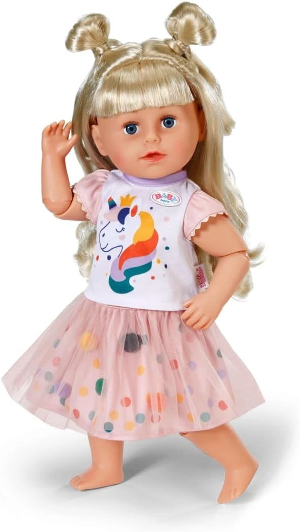 BABY born Unicorn Tutu Dress, Beautiful Shirt and Tutu Skirt for 43m Dolls, 8717