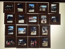 VTG 1955 FUKOSHIMA JAPAN PHOTO SLIDES SET OF 22 Candid INCREDIBLE PHOTOS HISTORY