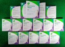 verio one touch black glucose diabetic test strips, 3 - 100 and 15 - 50 count