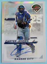 2025 Panini Prospect Edition Baseball Silver Prizm Auto #154 Carter Jensen
