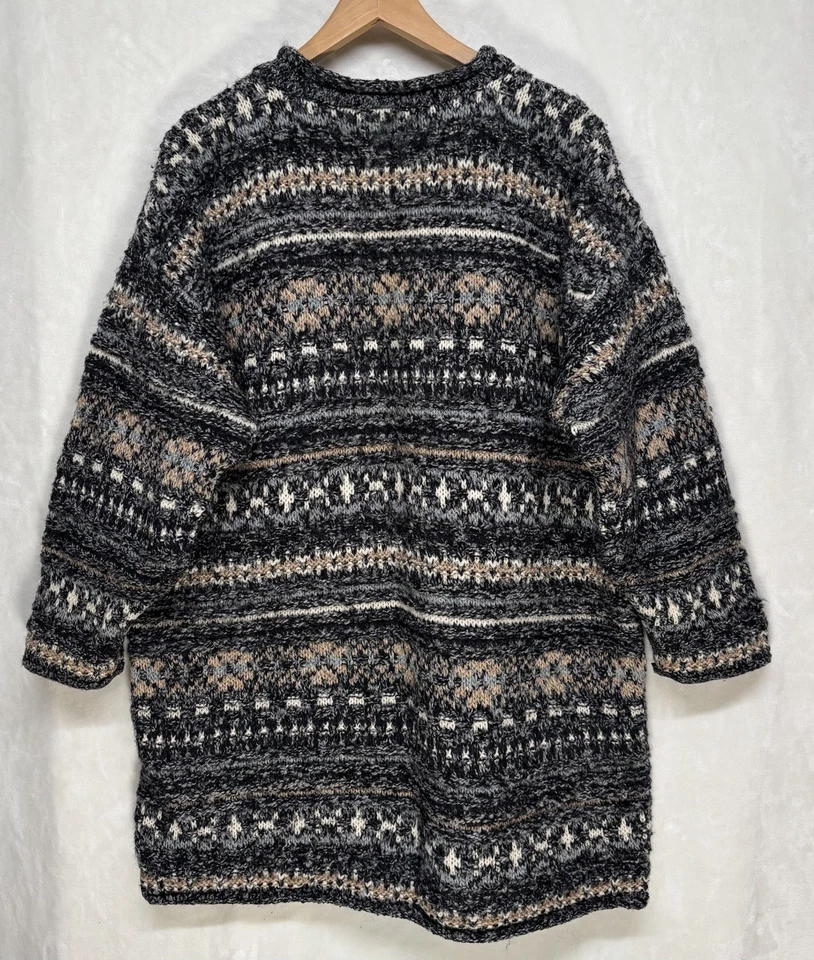 Vtg 70s Gaeltarra Womens L Wool Fair Isle Nordic Scandi Knit Sweater Ireland - Image 3 of 4