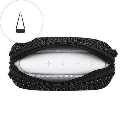 Protective Hard Shell Case Speaker Carry Bag Easy To Carry And Organized Black