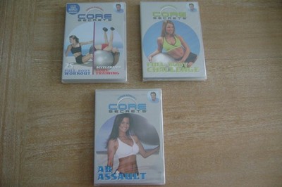 Core Secrets Gunnar Peterson Workout 3 DVD Lot  New Sealed
