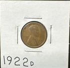 1922 D United States Lincoln Wheat One Cent Coin 1C