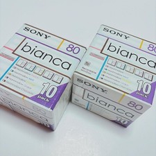  Set of 2 SONY Bianca MD MiniDisc 80 min 10-pack